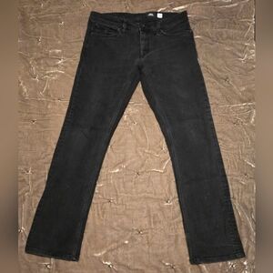 Volcom Vorta Slim Straight 34 Black Jeans